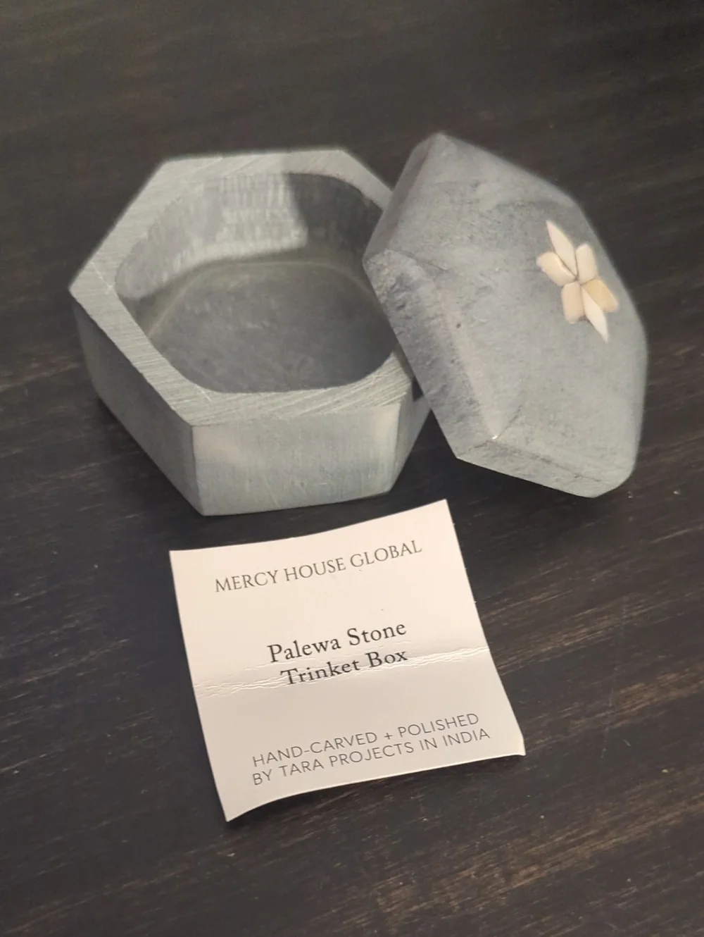Soapstone Trinket Box NWOT